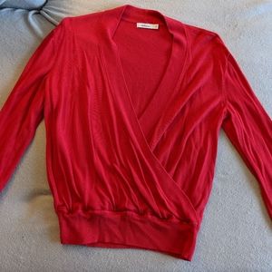 Reitmans Red Cross Wrap Pullover Sweater